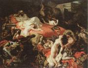 Eugene Delacroix the death of sardanapalus oil